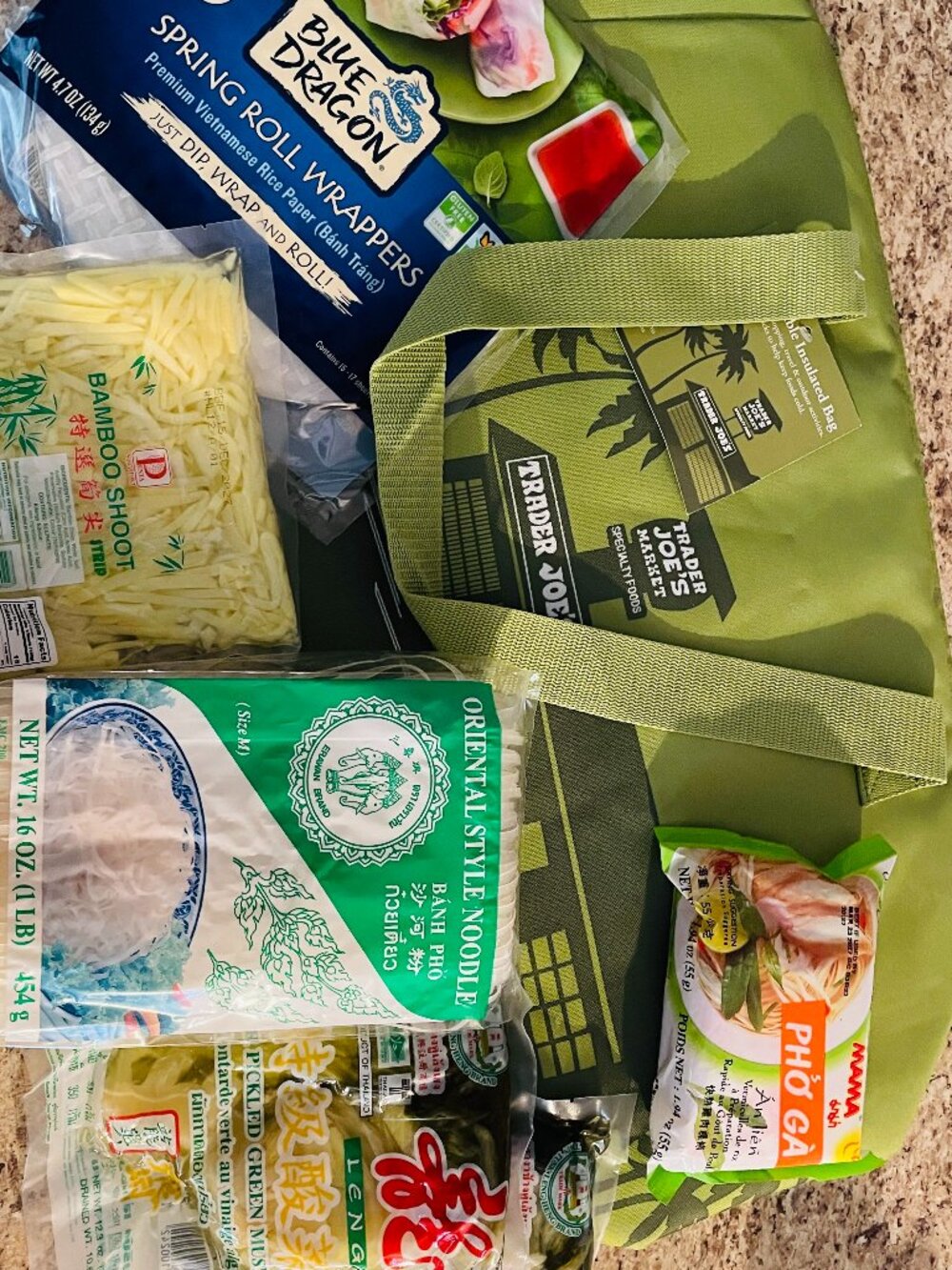 Trader Joe's XL Insulated Tote & THAI Handcrafted Gift Set - 7 items! - Picture 2 of 10